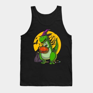 Pumpkin Dinosaur Tank Top